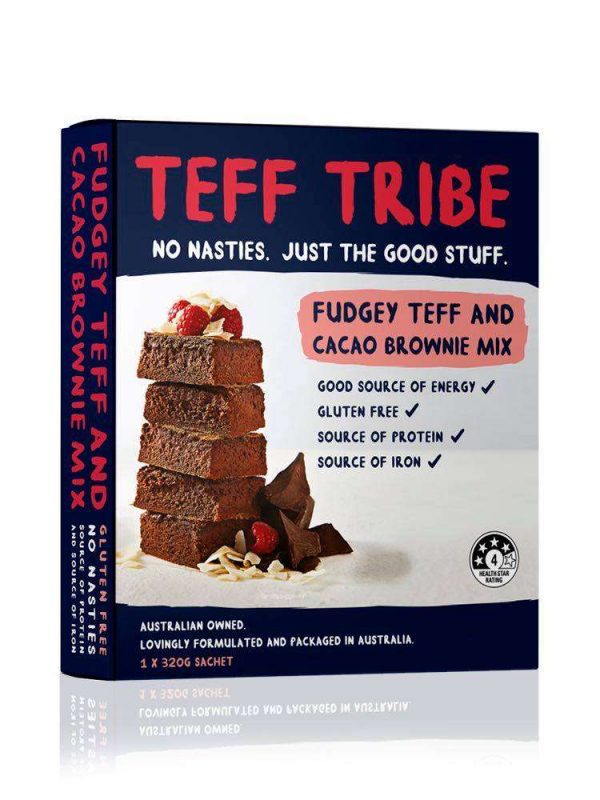 Nadia Coetzee - Nutritionist - Root Your Health - Perth - Shop - FUDGEY TEFF & CACAO BROWNIE MIX