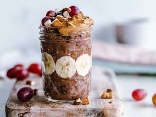 Recipes with Nadia Coetzee - Nutritionist - Root Your Health Perth - Chocolate Coconut Overnight Soaked Oats