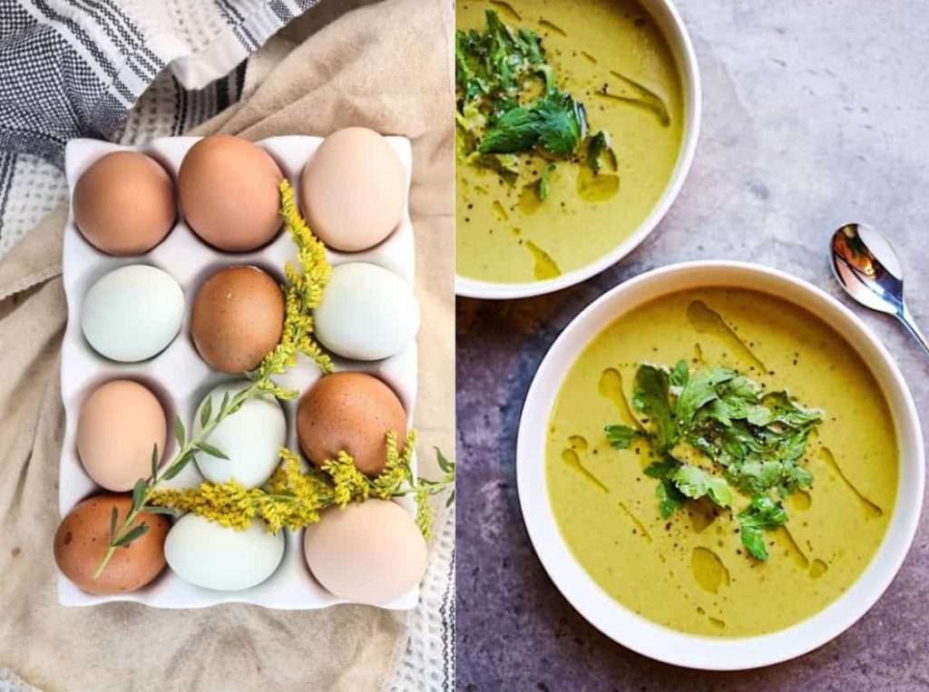Recipes with Nadia Coetzee - Nutritionist - Root Your Health Perth Pea soup and eggs