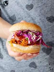 Recipes with Nadia Coetzee - Nutritionist - Root Your Health Perth Pulled Jackfruit Sandwich