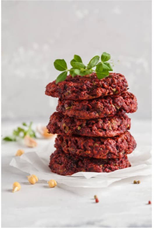 Recipes with Nadia Coetzee - Nutritionist - Root Your Health Perth - Beetroot, quinoa and Sweet potato Burger Patties