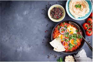 Recipes with Nadia Coetzee - Nutritionist - Root Your Health Perth - Hummus Shakshuka